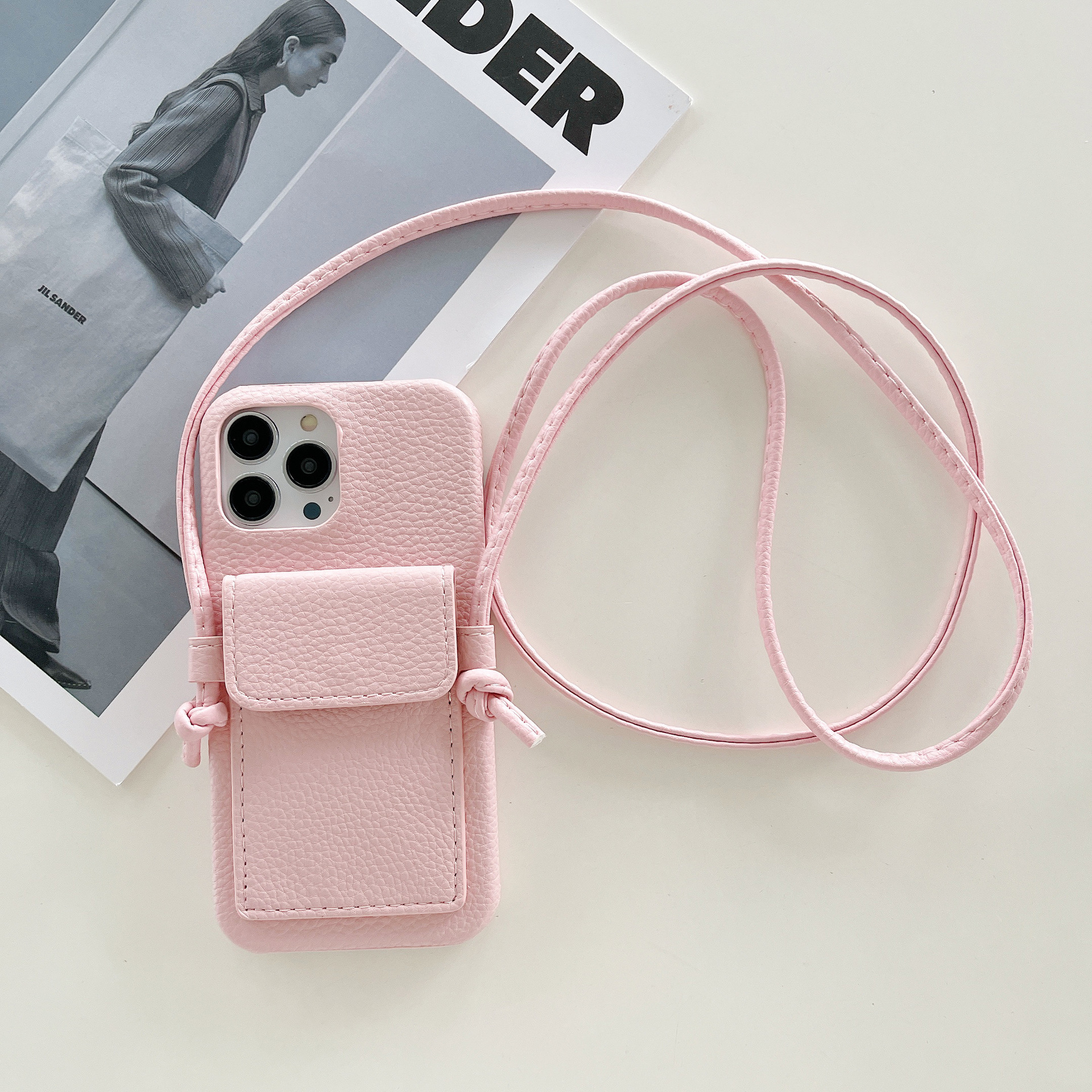 Fashion Solid Color Pu Leather   Phone Cases display picture 6