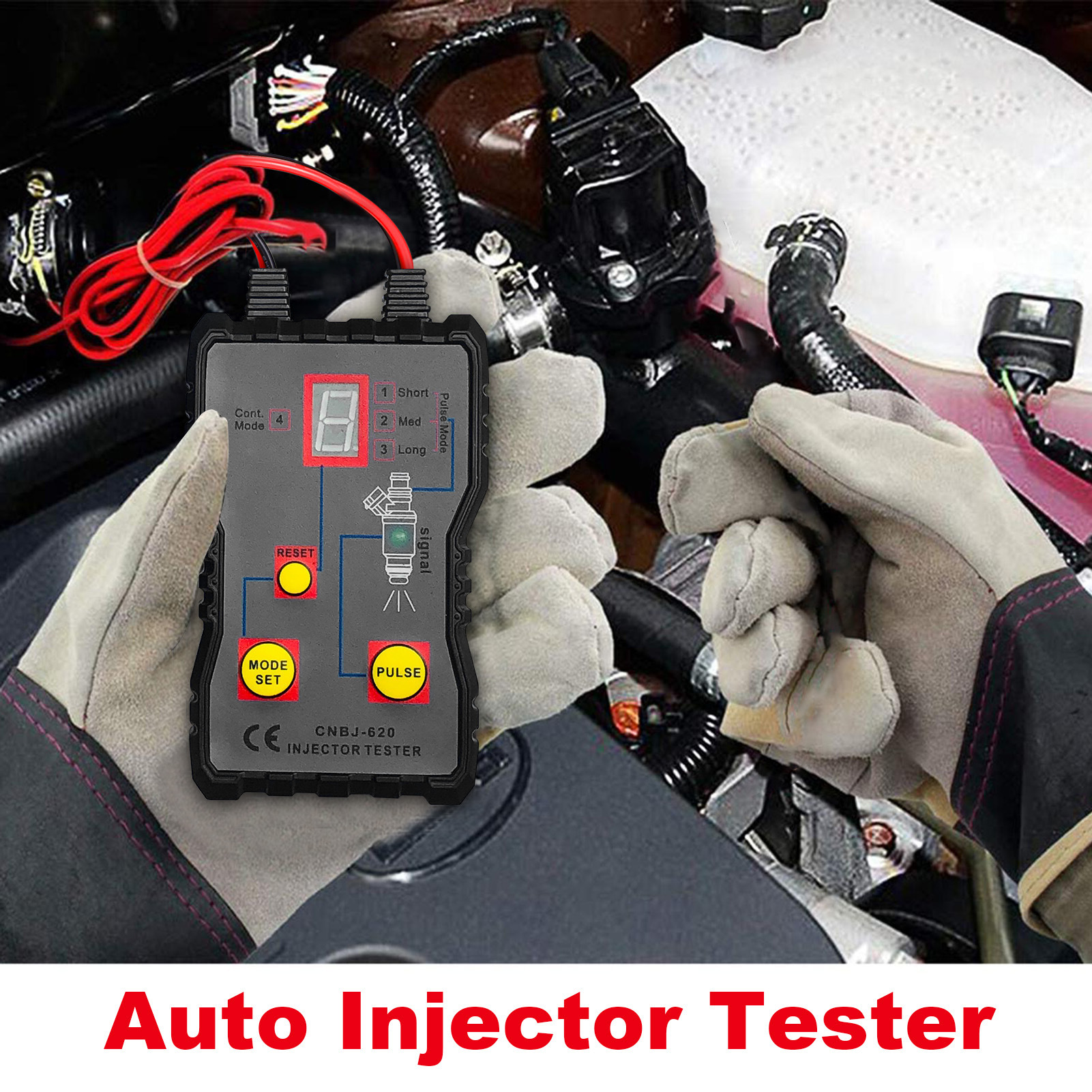 Cross-border foreign trade hot sale MZ620 car nozzle detector tester cleaning tool car repair tool