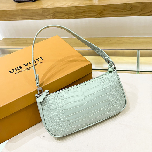 Women's  Summer New Crocodile Print Crossbody Bag, Versatile Retro Shoulder Bag, Noble Lady Handbag