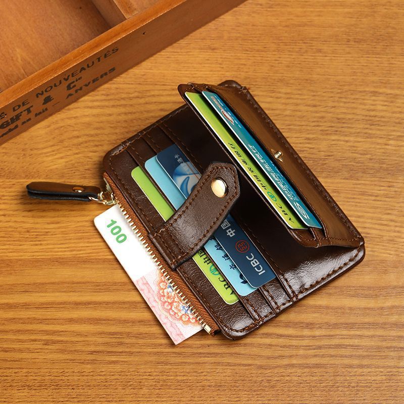 Nuevo bolso de cambio de textura, bolsa de tarjetas multi-tarjeta avanzada, bolsa de tarjetas delgada y conveniente, paquete de tarjetas antimagnéticas