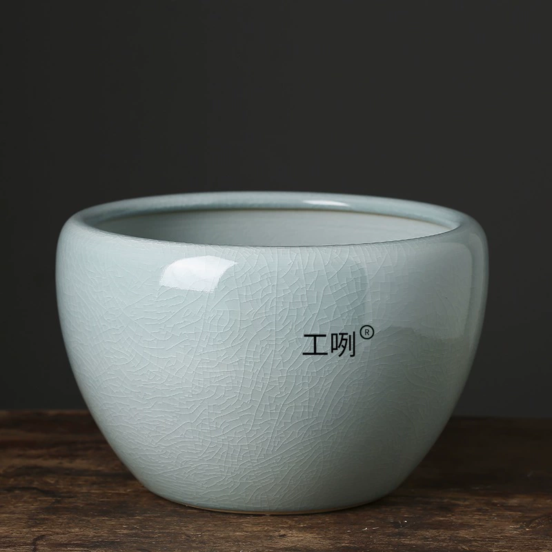 Большой керамический горшок для водяных лилий и чаши лотоса, подходит для выращивания почвы, однолистного лотоса и гидропоники pennywort.