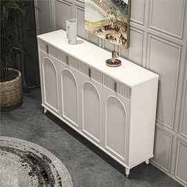 法式奶油风2024新款爆款鞋柜家用门口大容量带抽屉对开门厅玄关柜