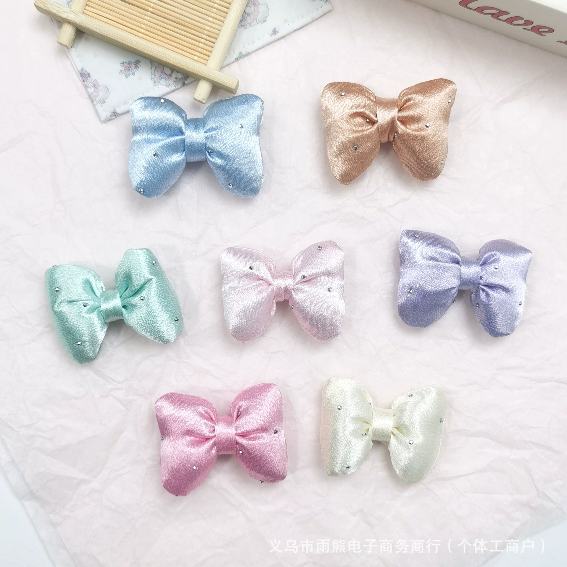 Мерсеризовочные хлопчатобумажные аксессуары для бантов diy с бриллиантами кости узлы для волос шапки носки аксессуары для одежды декоративные аксессуары