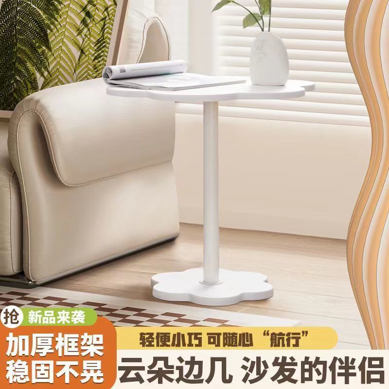 ZSR Portable Small Coffee Table, Mini Cart, Living Room Sofa Side Table, Mini Table, Storage Shelf with Wheels, Nordic Style