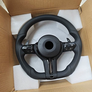 Cross-border applicable BMW E/F chassis modified flat-bottom steering wheel assembly X1X2X3X4X5X6X7 foreign trade wholesale