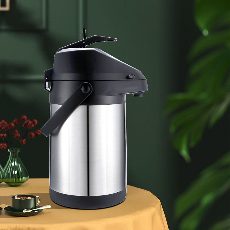 Botella de aislamiento de presión de aire de acero inoxidable 304 recipiente interno hervidor de agua caliente botella de aislamiento de vacío exportación doméstica