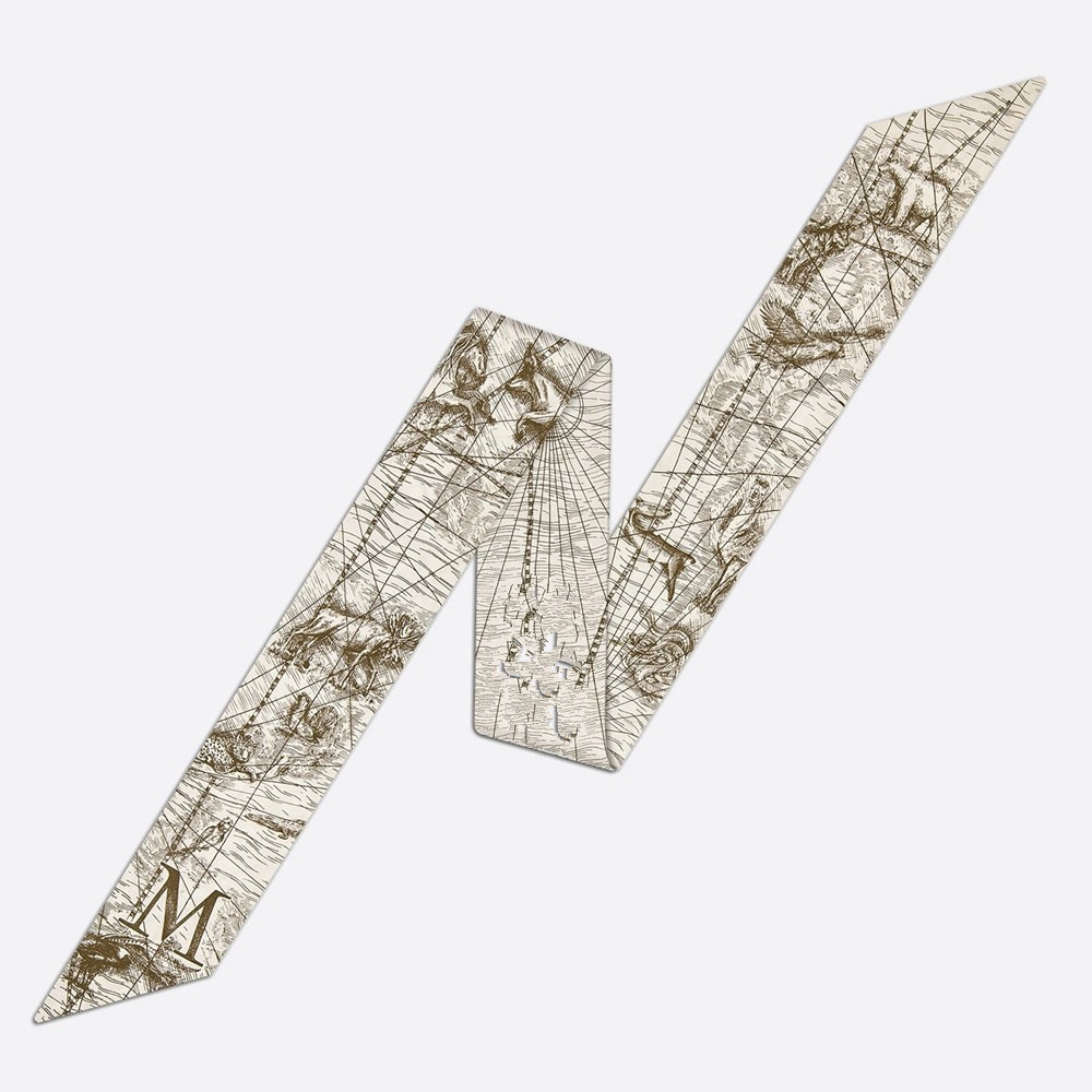 20g Weight Silk Scarf Classification Daily Occasion Silk Material Letter Pattern All Seasons Season Women'S Gender Printing Design Fashion Style Women's Fashion Letter Silk Printing Silk Scarves 17