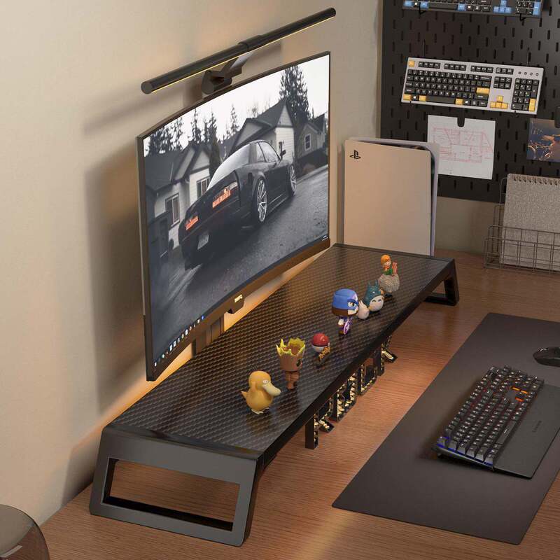 Computer Elevated Office Desk Storage Rack Storage Notebook Stand Desktop Monitor Screen Raised Base