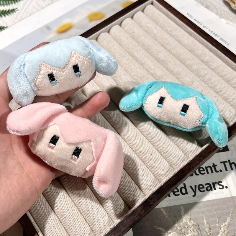 Q バージョン初音ミク漫画ぬいぐるみ人形ペンダントブローチ diy ヘアアクセサリー材料アクセサリー携帯電話ケース装飾|undefined
