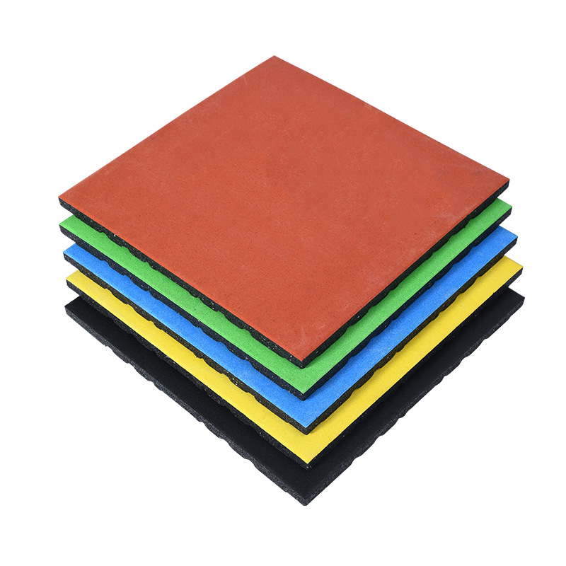 橡胶地垫 隔音减震力量区防滑地胶 健身房高密度耐磨橡胶地垫无味