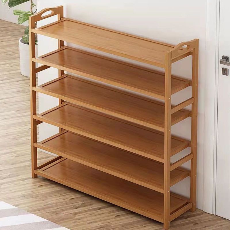 Estante de zapatos puerta doméstica puerta de entrada multicapa simple nuevo 2025 explosión de madera maciza alquiler de habitaciones gabinete de zapatos interiores