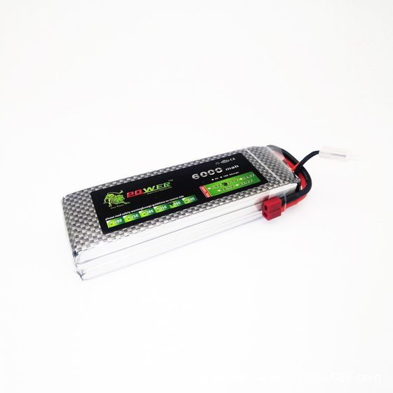 Lion 5200mAh11.1V foot capacity high C7.4V car model ship model RC remote control car large capacity model aircraft lithium battery