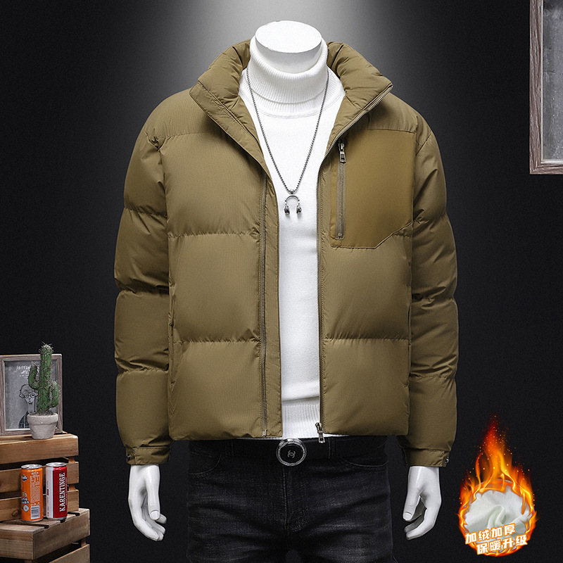 棉衣男士韩版修身秋冬装新品夹克外套潮流休闲加厚棉服立领棉袄子