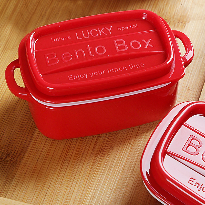 Caja de almuerzo rectangular caja de almuerzo de calefacción por microondas al por mayor trabajador de oficina estudiante niños cantina japonesa caja de almuerzo