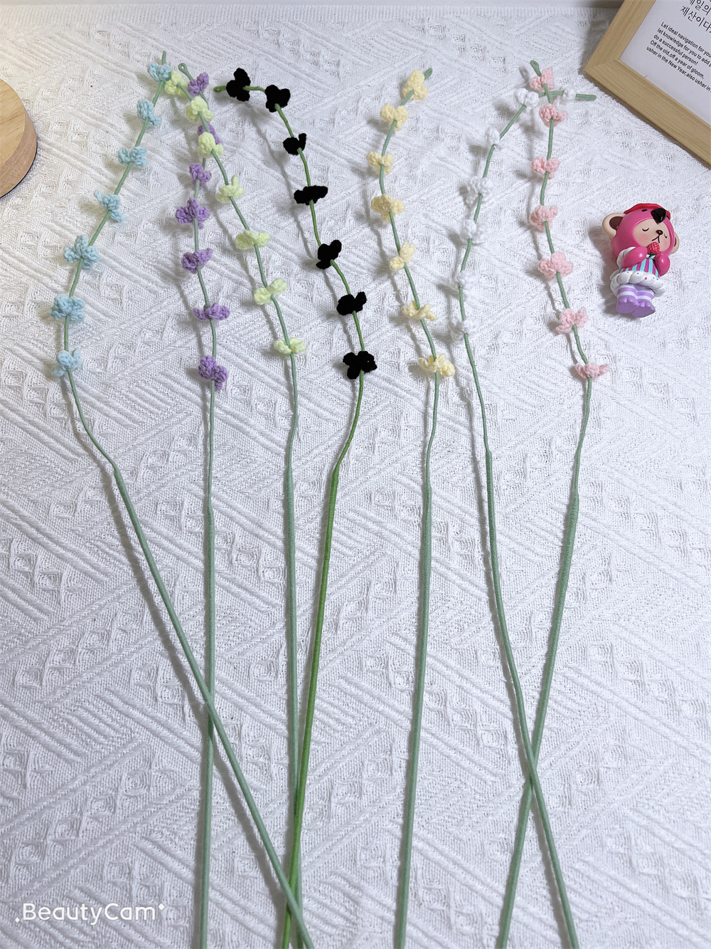 Pastoral Colorful Flower Yarn Artificial Flowers display picture 6