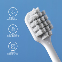 Adult Silver Ion Antibacterial Soft Hair Couple's Household Wide Head Ultra-Fine Hair High-End Toothbrush Factory Wholesale