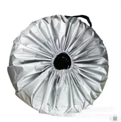 Wheel Hub Spare Tire Cover, Spare wheel cover - all-inclusive-all-silver-6537cm-4-pieces