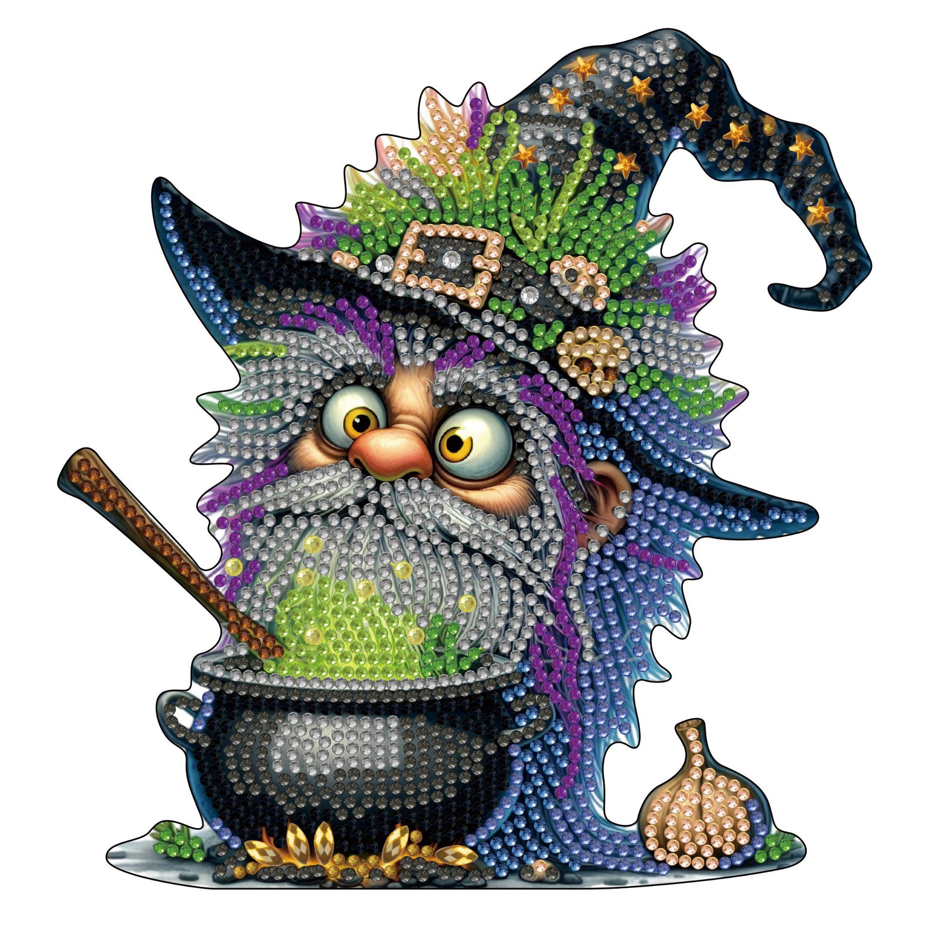 Pintura de diamantes 5D transfronteriza hecha a mano DIY, adorno de juguete de cartón tridimensional, dinosaurio de dibujos animados, pintura de diamantes para niños.