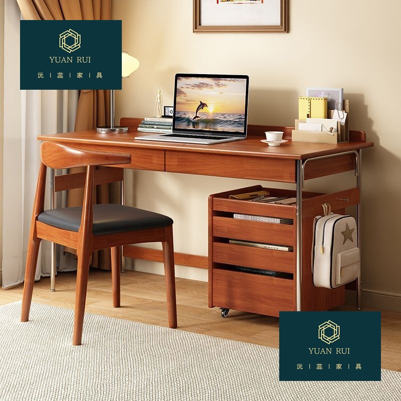 Study Desk, Office Desk, Computer Desk, Writing Desk, Simple Home-Use Solid Wood Study Desk, Student Computer Desk