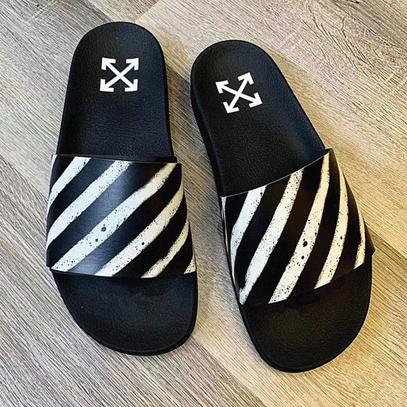 东南亚男女款斑马纹黑色凉拖2023夏新款尼日利亚高品质凉拖情侣款