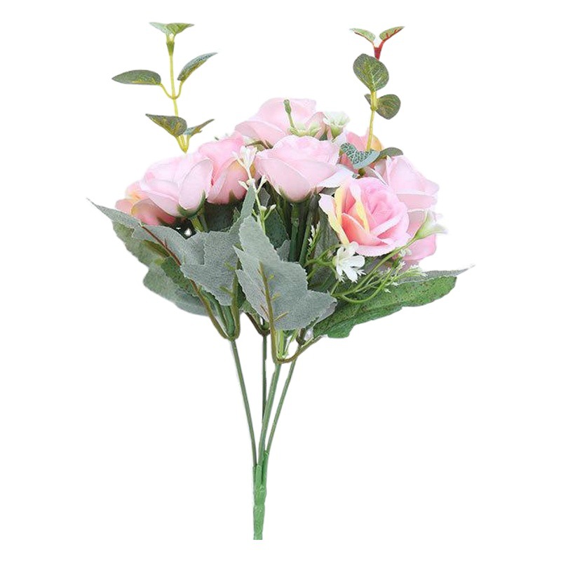 Suministro transfronterizo de flores artificiales de eucalipto persa falsa decoración de flores moderno simple decoración floral ramo de rosas