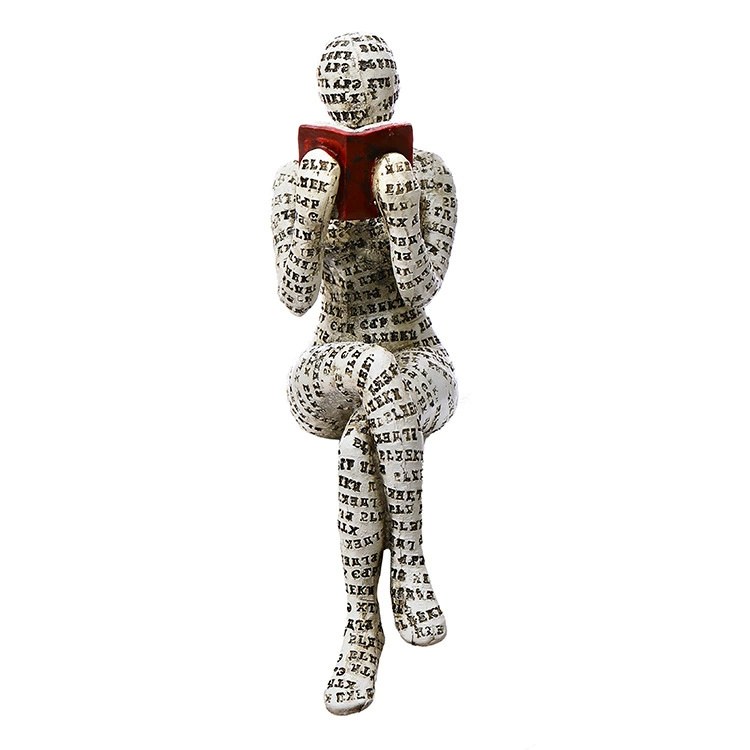 Кросс-бортное новое украшение для гостиной: Reading Woman Reading Woman, пластиковая модель бассейна, плазменная поделка