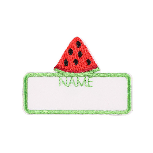 Embroidered label cartoon cute animal name sticker badge clothing and hat backpack DIY self-adhesive name sticker embroidered cloth sticker