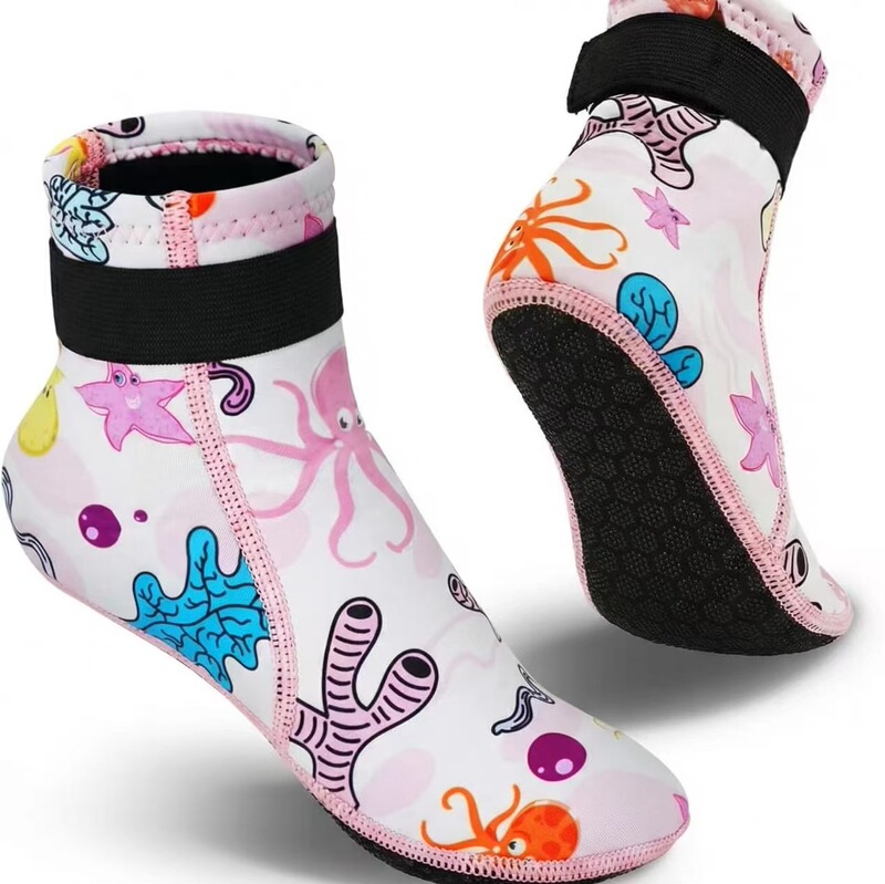 Children's Diving Socks Camouflage Swimming Diving Beach Socks Anti-Slip Anti-Scratch Warm Baby Snorkeling Water Shoes