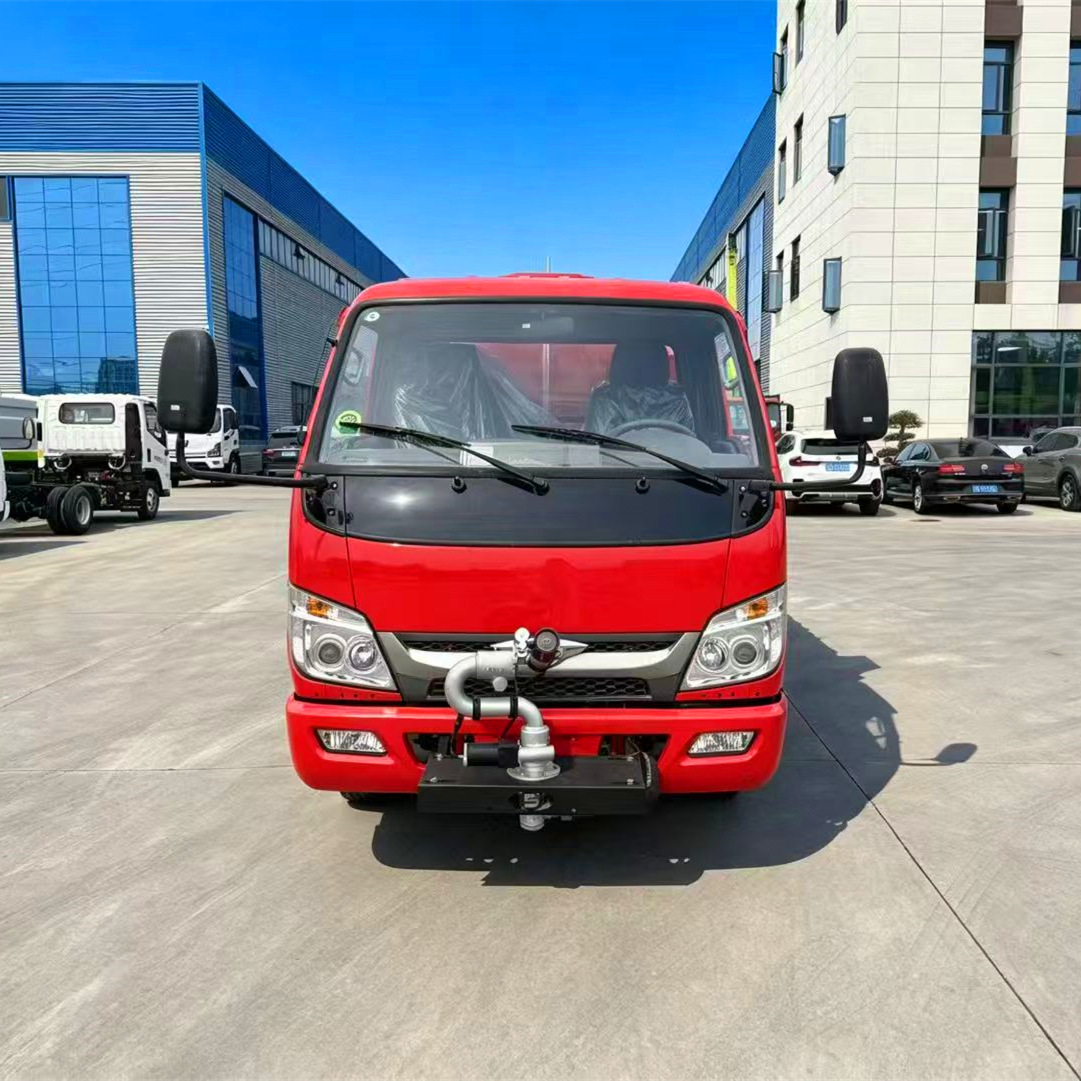 Blue license plate Foton 3-ton emergency water tanker, available for installment purchase. Cross-border export, foreign trade fire truck, right-hand drive water tanker