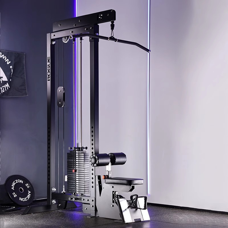 entrenador de pull-down de alta posición integrado para sentarse en el gimnasio de remo y pull-back equipo de ejercicios comerciales profesional