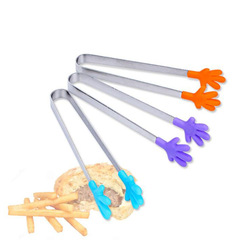 Wholesale creative small palm silicone clips, food grade silicone mini food clips, food clips, silicone sugar cube clips
