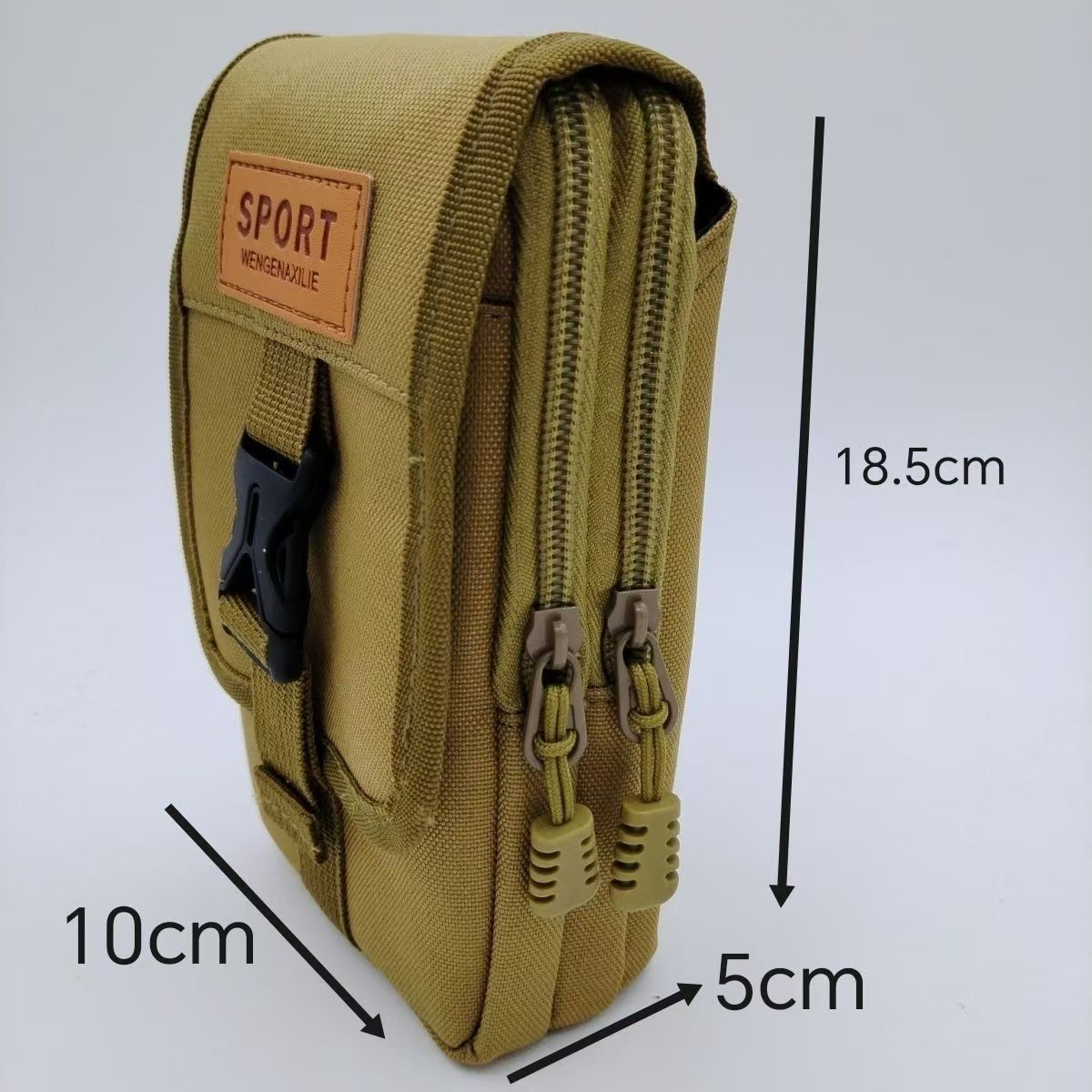 Estilo táctico Snap teléfono móvil bolso de la cintura multifuncional ropa de trabajo al aire libre cinturón resistente al desgaste bolsa de cremallera transfronteriza amazon