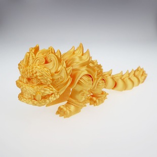3D Printing National Tide National Style Q Version Cute Lion Decompression Toy Feng Shui Antique Interior Decoration Tea Pet Car Decoration