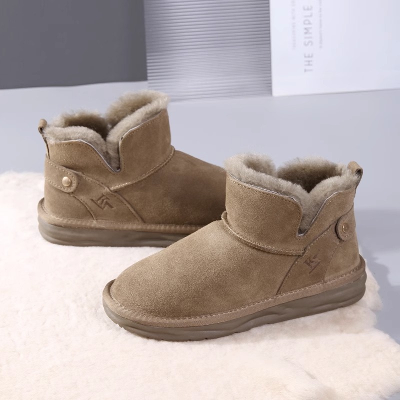 2023 Winter New Network Red Dicke Sohle Hoher Komfort Lässige Kurzarm-Martin-Stiefel mit Plüsch und warmer Isolierung_voghion.com