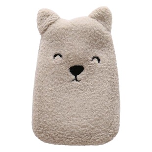 Water-filled Hot Water Bag Water-filled Warm Hand Warmer Flannel Set Warm Water Bag Anti-scalding Safety Rubber Warm Handbag Carmful Card