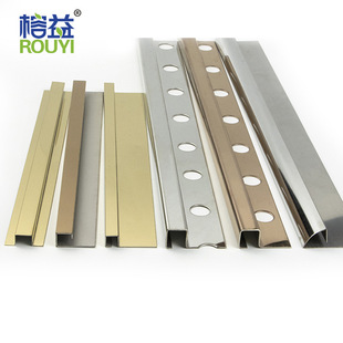 Engineering factory direct metal ceramic tile corner wall corner stainless steel trim 304 316Tile Trim