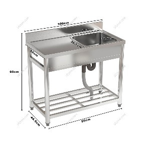 Stainless Steel Sink with Platform Single Sink Countertop Integrated Household Wash Basin Kitchen Dishwashing Sink Manufacturer Batch Stainless Steel Sink with Platform Single Sink Countertop Integrated Household Wash Basin Kitchen Dishwashing Sink Manufacturer Batch
