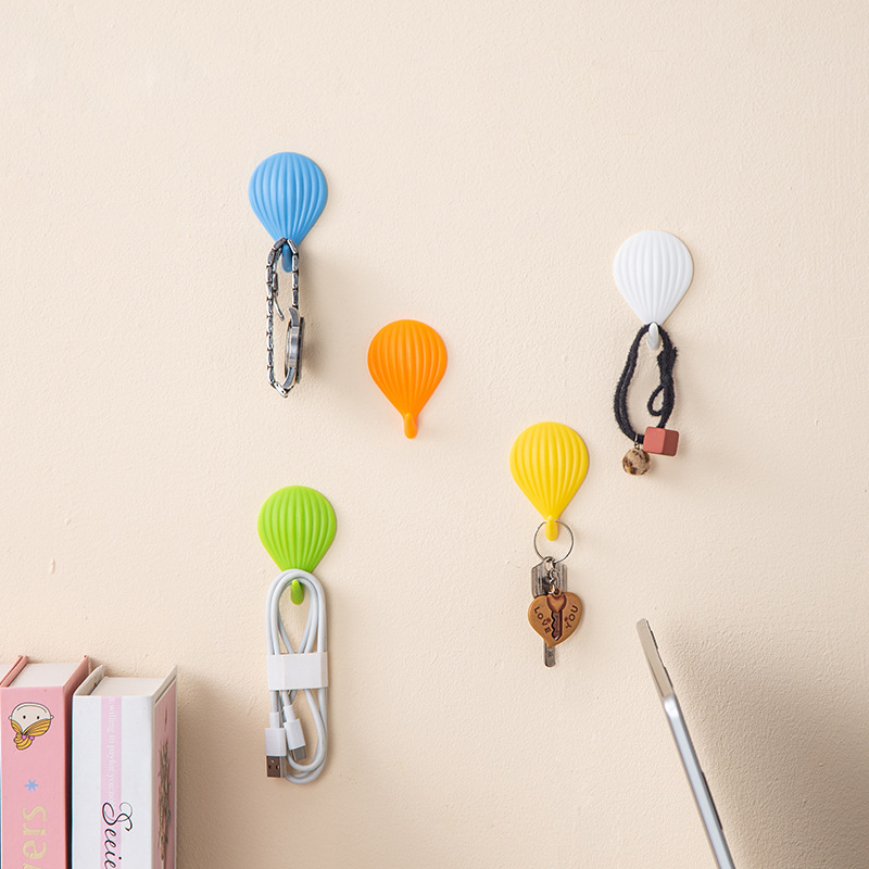 Wholesale plastic multi-functional punch-free sticky hook kitchen bedroom bathroom bathroom clothes hook behind the door hook