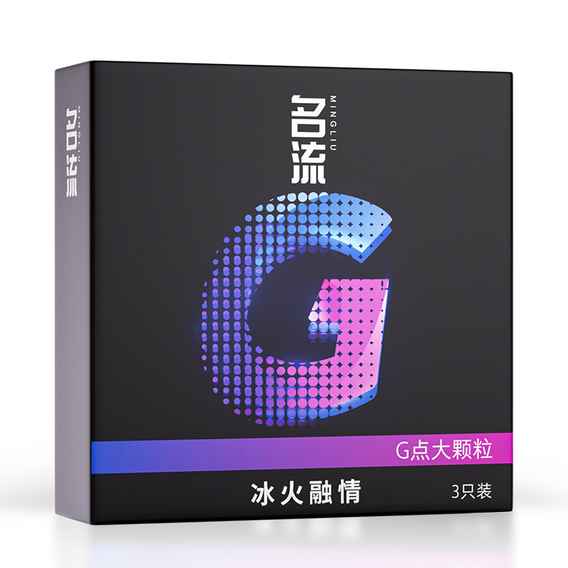 Celebrity G-Spot Large Particle Ice and Fire Passion Condoms, 3-Pack — detail image 19