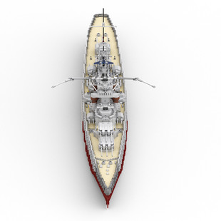 C7891 Модель корабля-тяжелого крейсера Gneisenau Navy 4694 Часть 1: масштаб 200