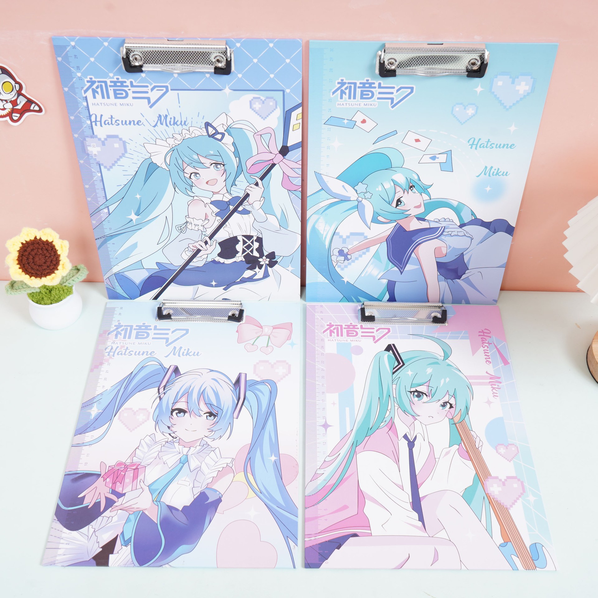 하츠네 미쿠 A4 다기능 보드 클립 [랜덤 1개]
