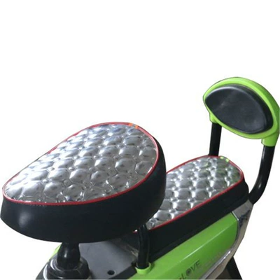 Seat cushion, seat cover – Electric Vehicle Seat Cushion Cover Leather - leather-bright-silver-round-head-rear-seat