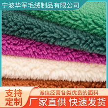 厂家直供摇粒绒小颗粒滚球绒仿羊绒面料秋冬鞋服帽家纺羊羔绒面料