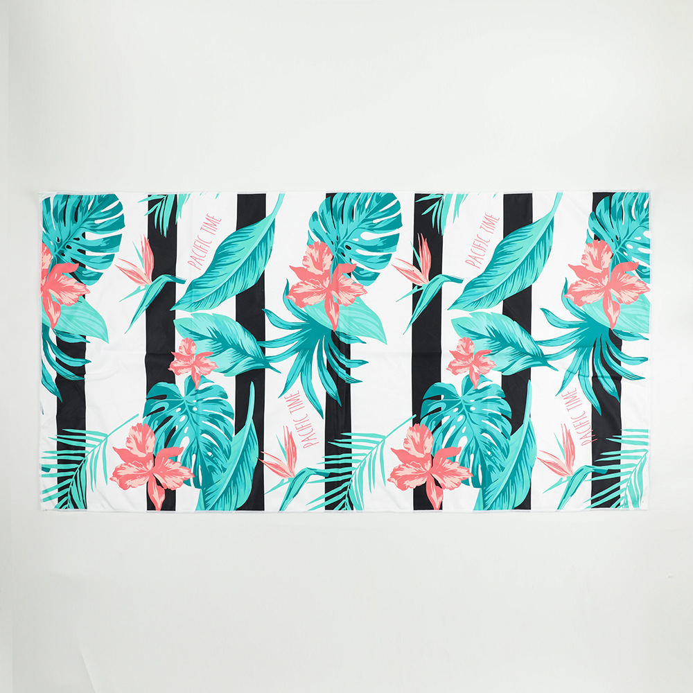 Spot al por mayor toalla de playa de tela de hormiga impresa de gran tamaño toalla deportiva al aire libre de secado rápido que absorbe el sudor