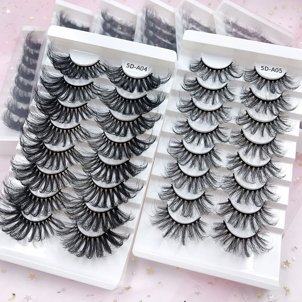 25mm Three-dimensional Thick Exaggerated Chemical Fiber False Eyelashes Eight Pairs display picture 2