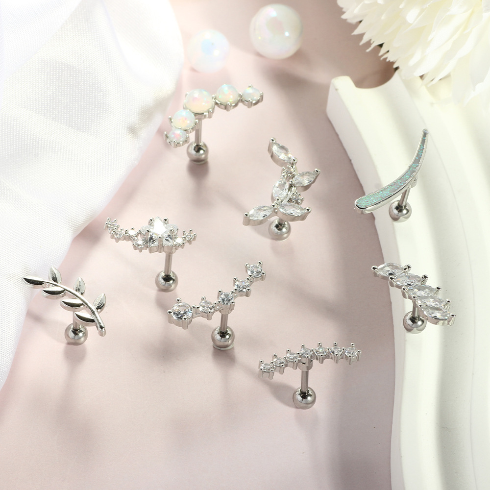 Labret piercing jewelry detail image