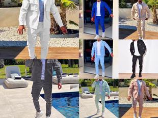 Cross-Border Sports Suit Men's Casual Fashion Leg-Tie Trousers Trendy Men's Clothes Slim Fit Men's Versatile