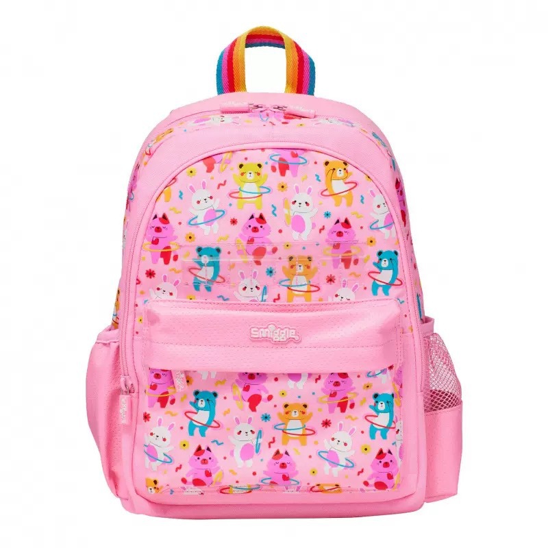 Australia Smiggle caricatura mochila de tamaño medio jardín de infantes mochila de hombro 3D con sombrero de caricatura