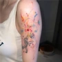 星星辣妹腿部手臂纹身贴