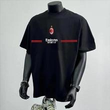 轻奢痞帅~大牌清仓美式街头痞帅纯棉短袖男夏季个性圆领T恤衫ins